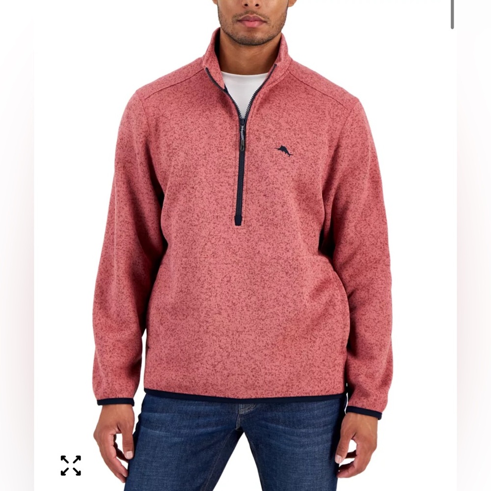 Tommy Bahama Men's Quarter Zip-Up Sweater